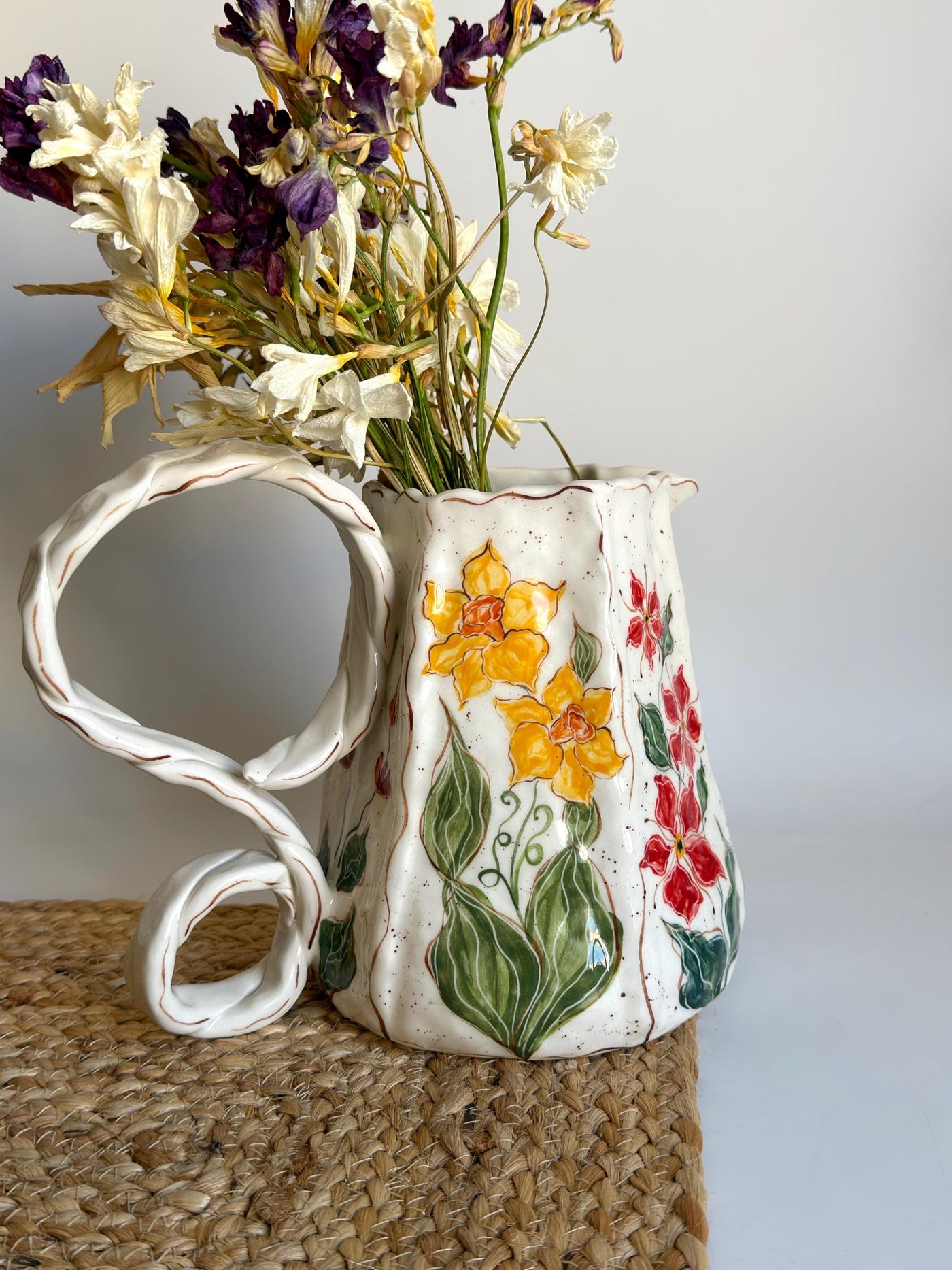 Wild Floral Pitcher