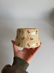 Botanical Poppy Design Utensil Holder
