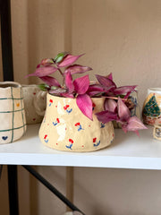 Botanical Poppy Design Utensil Holder