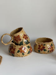 Scarlet Petal Bloom Mug