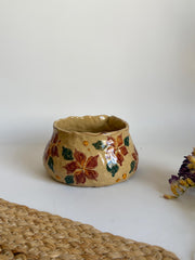 Botanical Scarlet Petal Bloom Illustrations Matcha Bowl