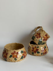 Scarlet Petal Bloom Illustrations Bowl