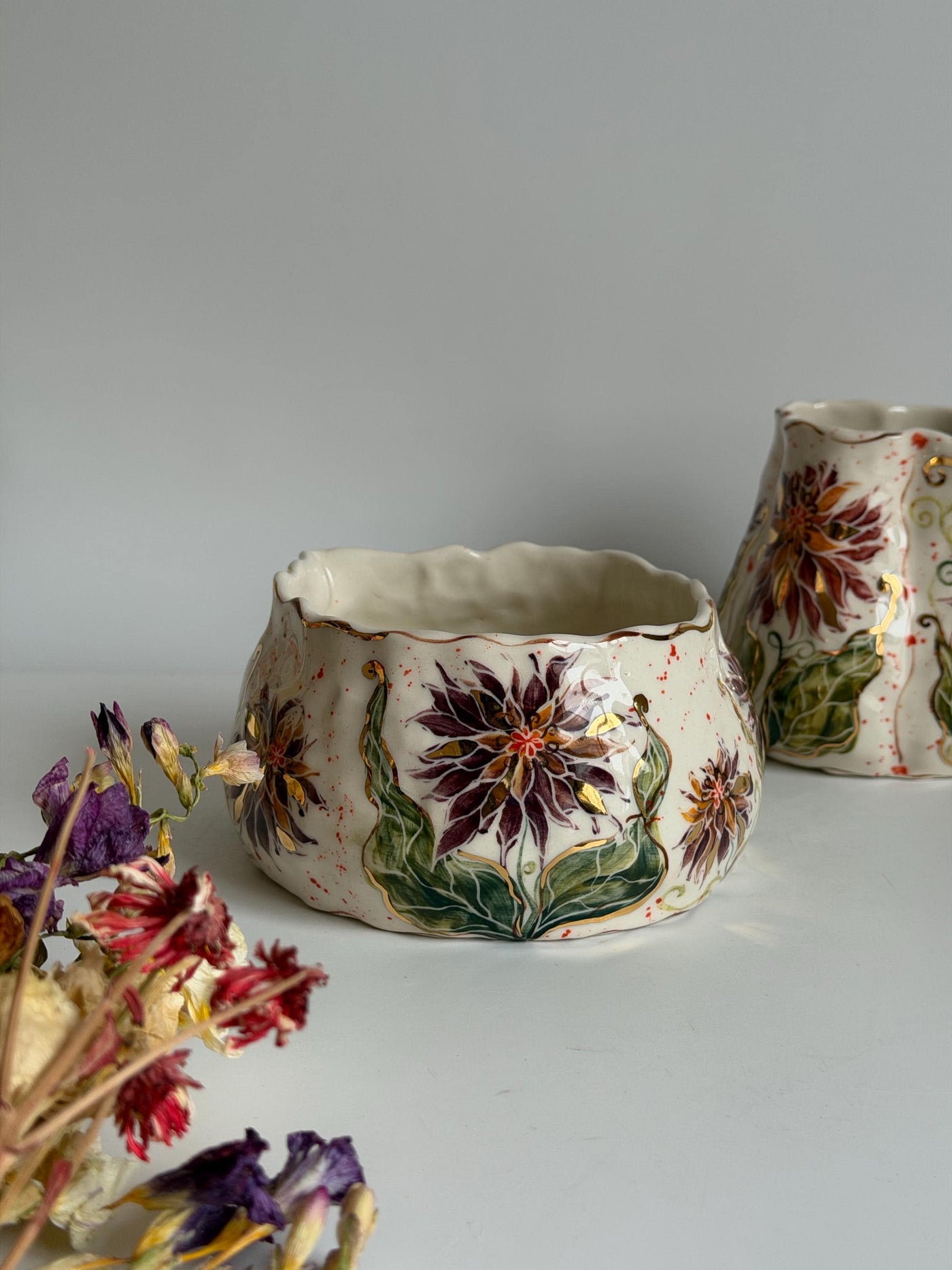 Cremon Flowers  Matcha Bowl
