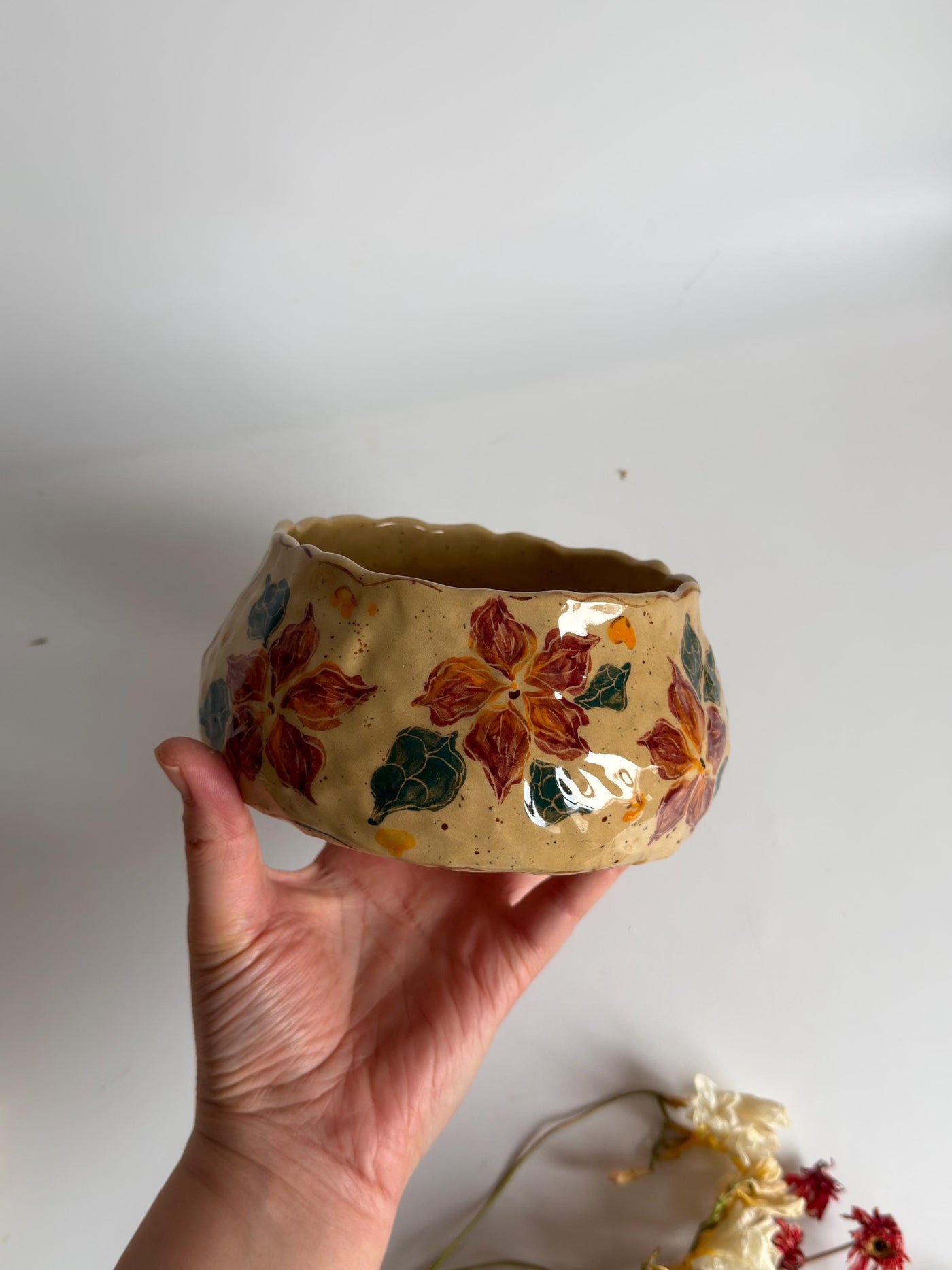 Scarlet Petal Bloom Bowl