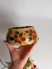 Scarlet Petal Bloom Illustrations Bowl