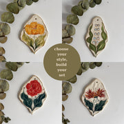 Gold Floral Wall Hangings