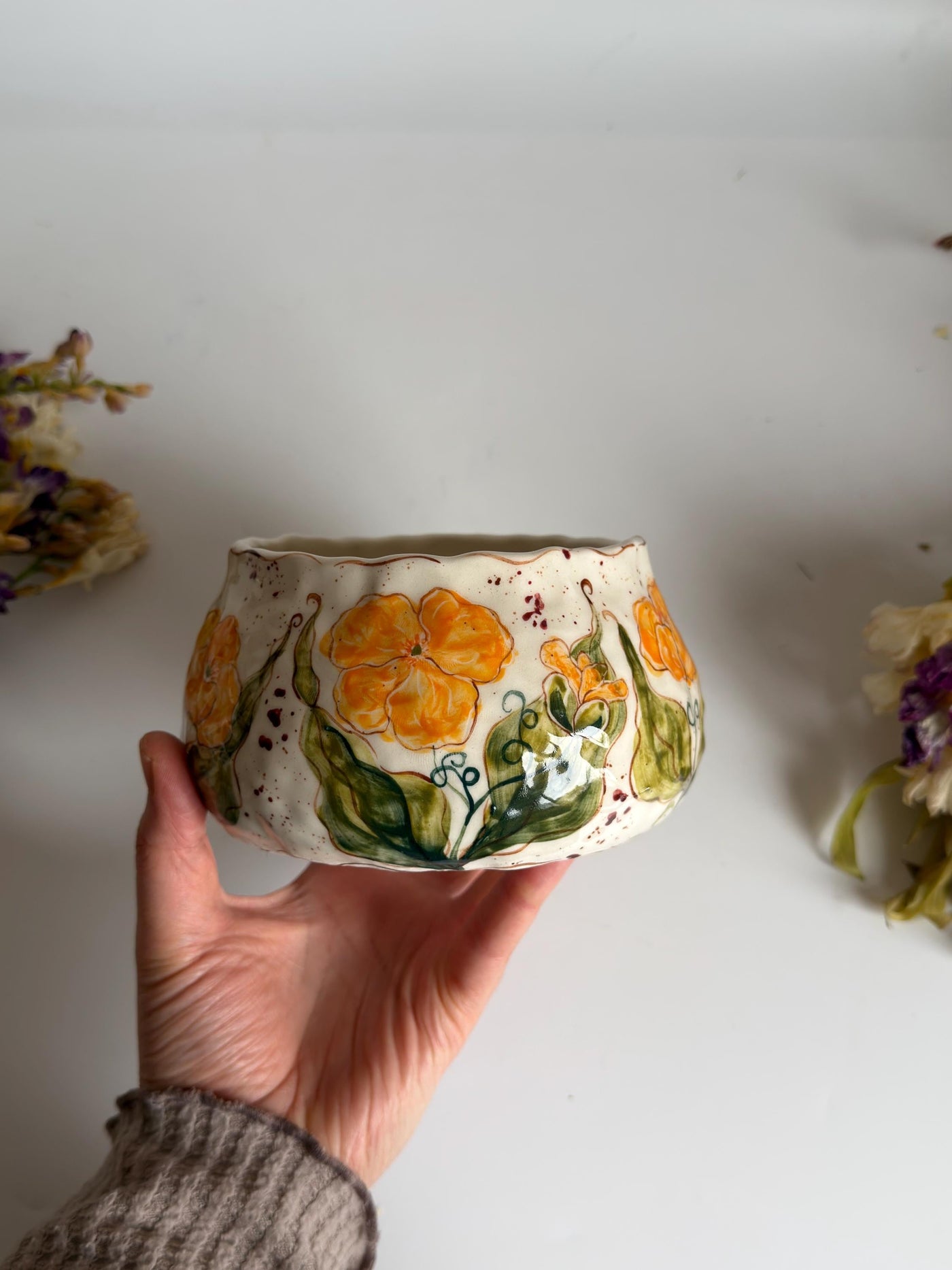 Bowl with California Poppy