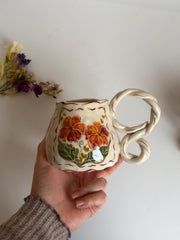 Braided Handle Unique Mug
