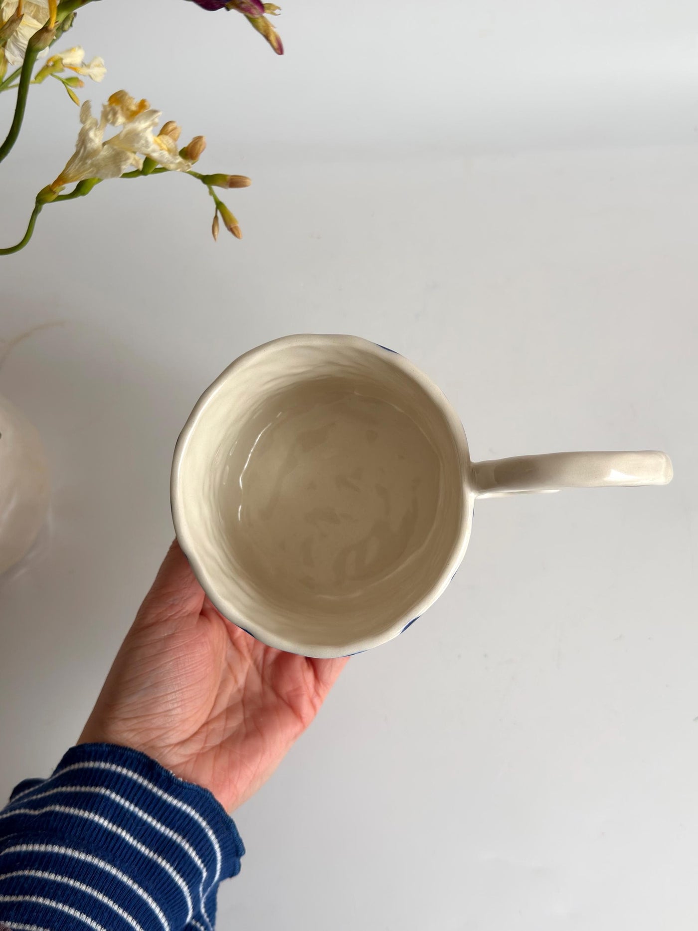 Blue Flowers, Inspired by Tarot Cards Mug