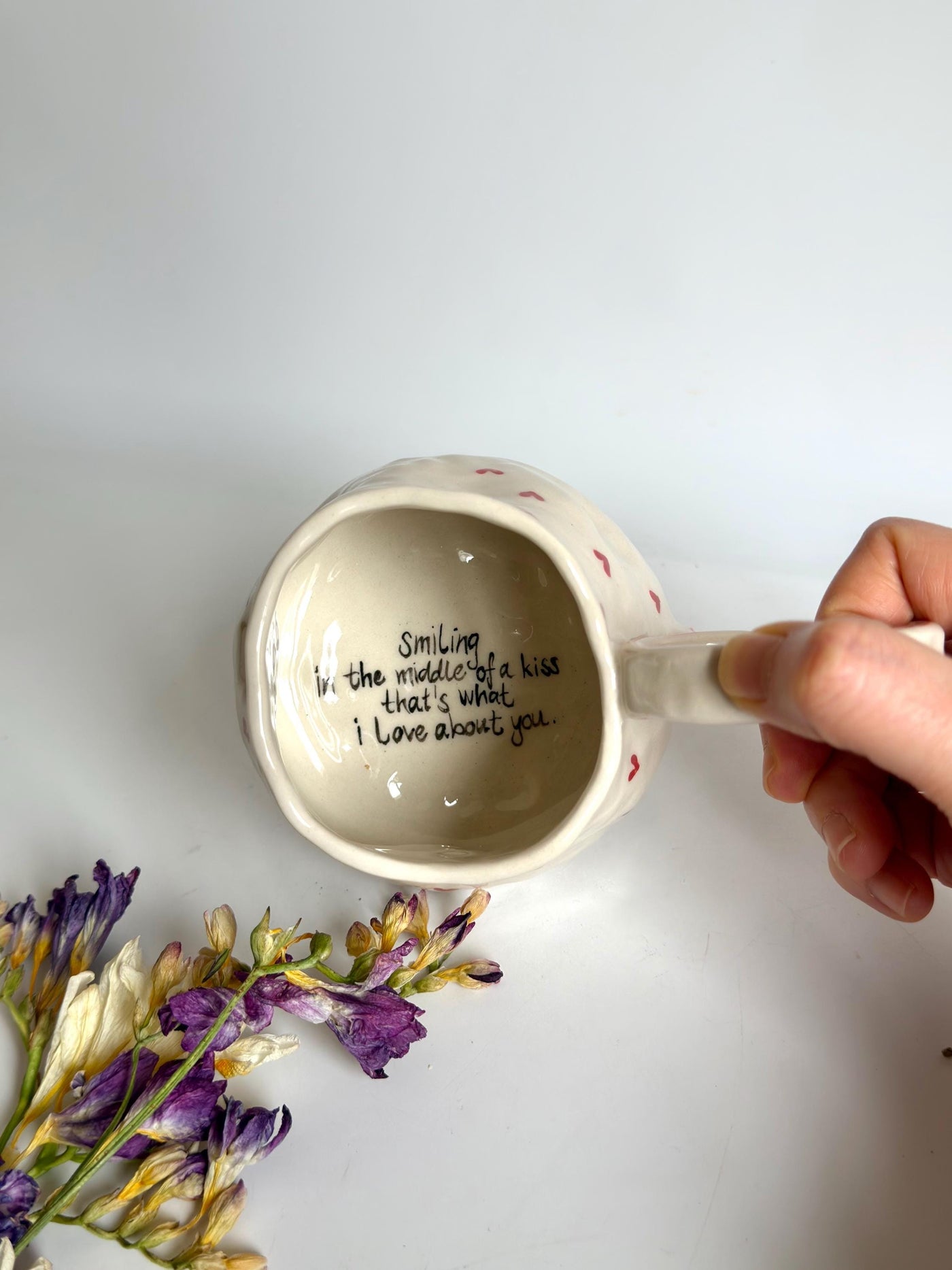 Personalized Cute Floral Minimalist Mug / Write