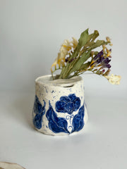 Blue Floral Travel Mug
