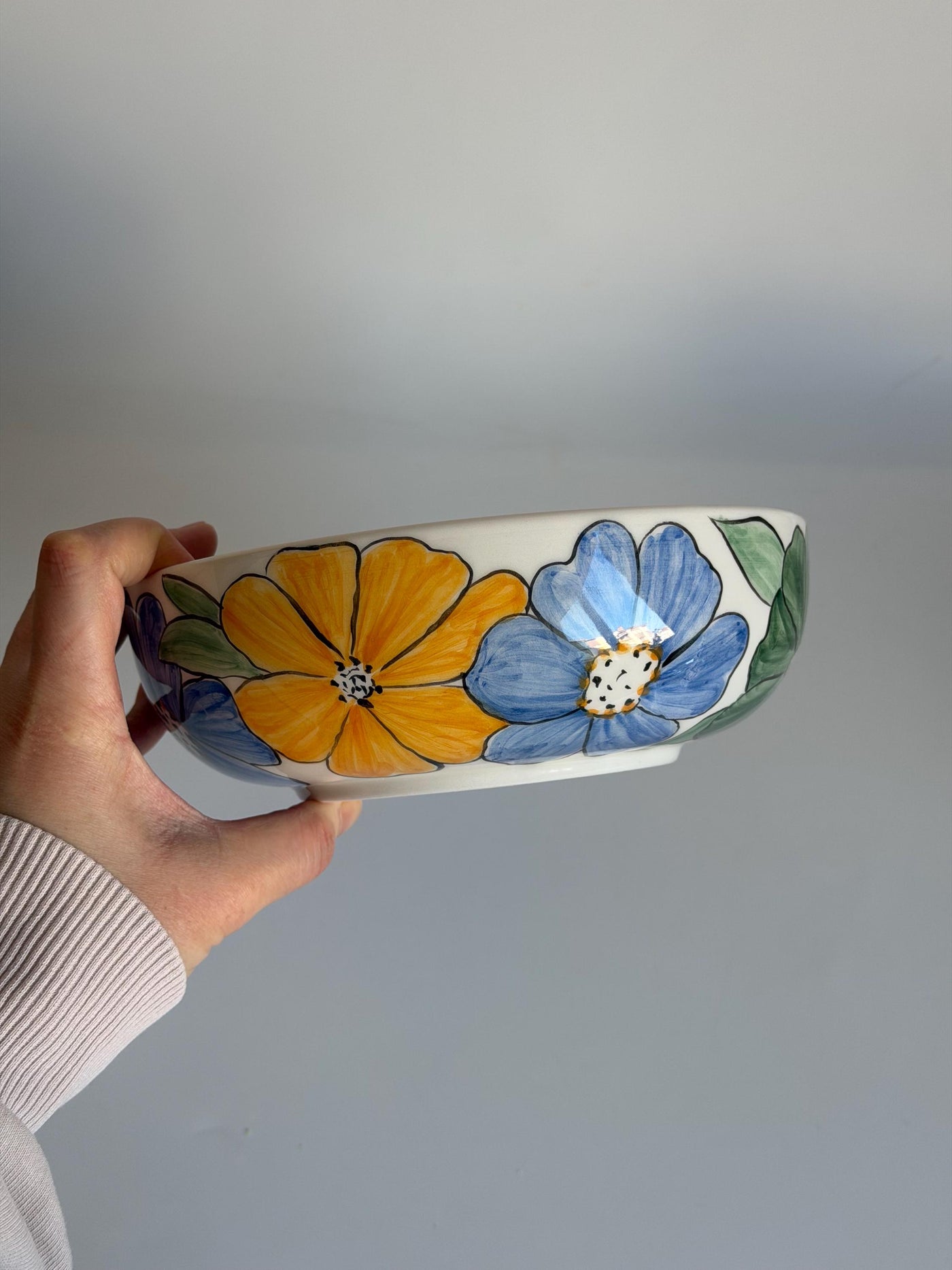 Colorful Big Flower Bowl
