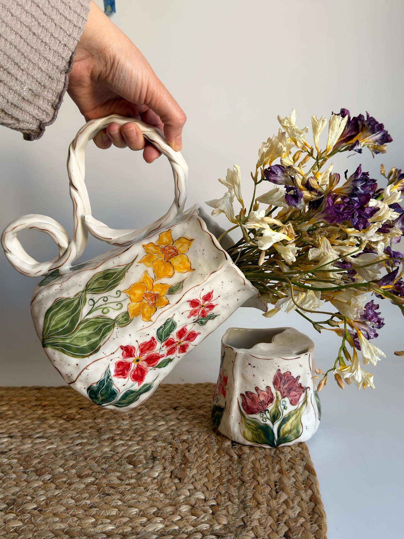 Wild Floral Pitcher