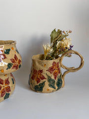 Scarlet Petal Bloom Mug