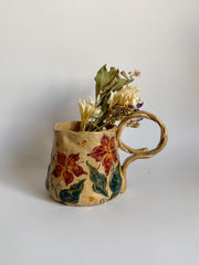 Scarlet Petal Bloom Mug