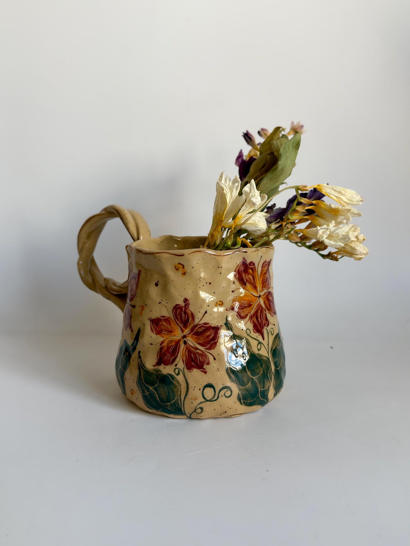 Scarlet Petal Bloom Mug
