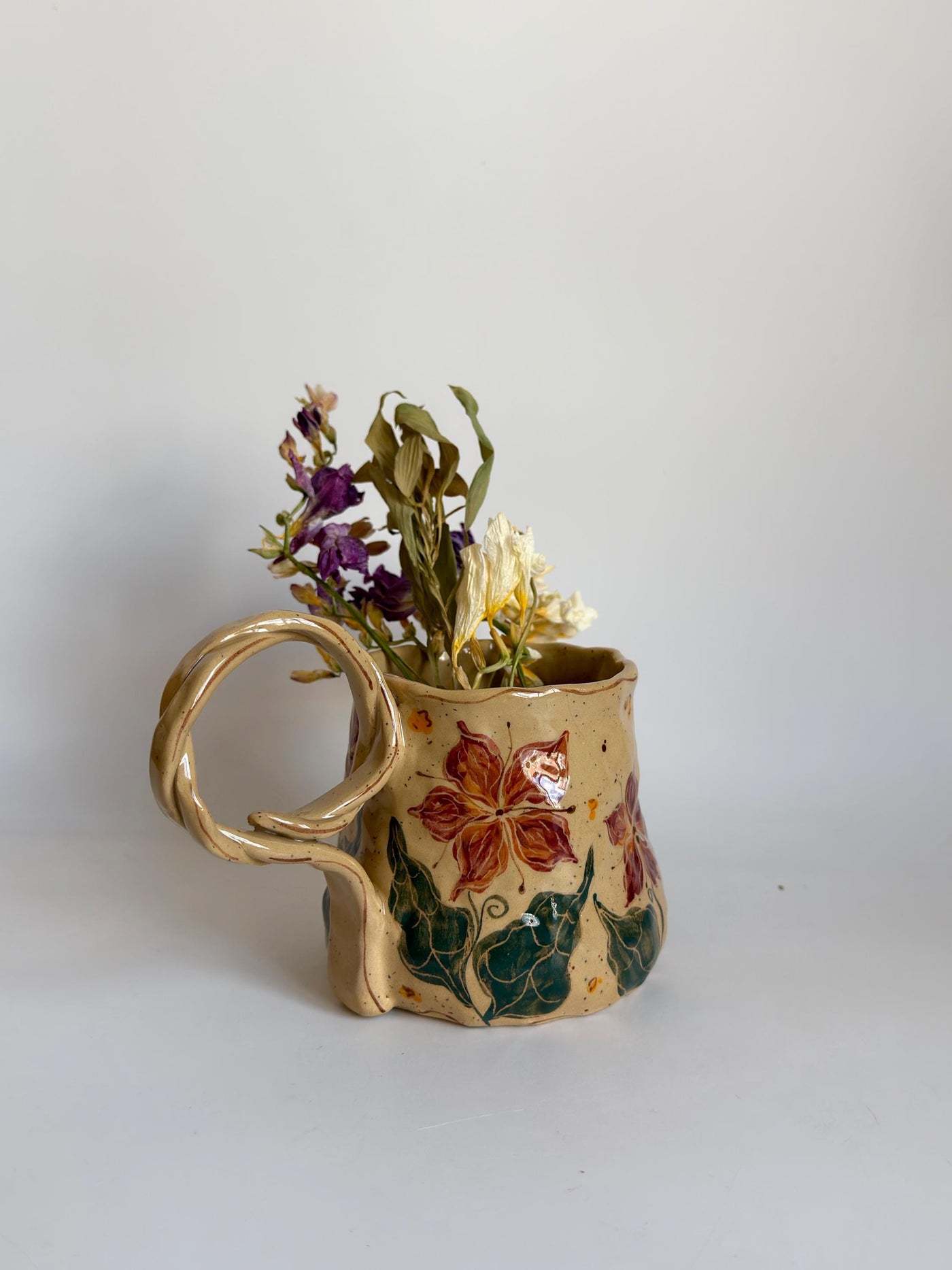 Scarlet Petal Bloom Mug