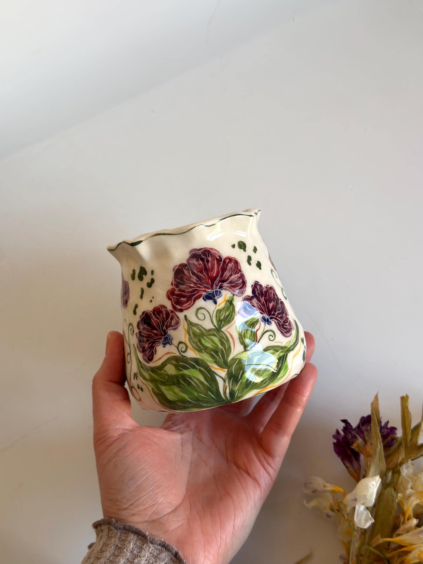 Purple Wildflowers Coffee Cup