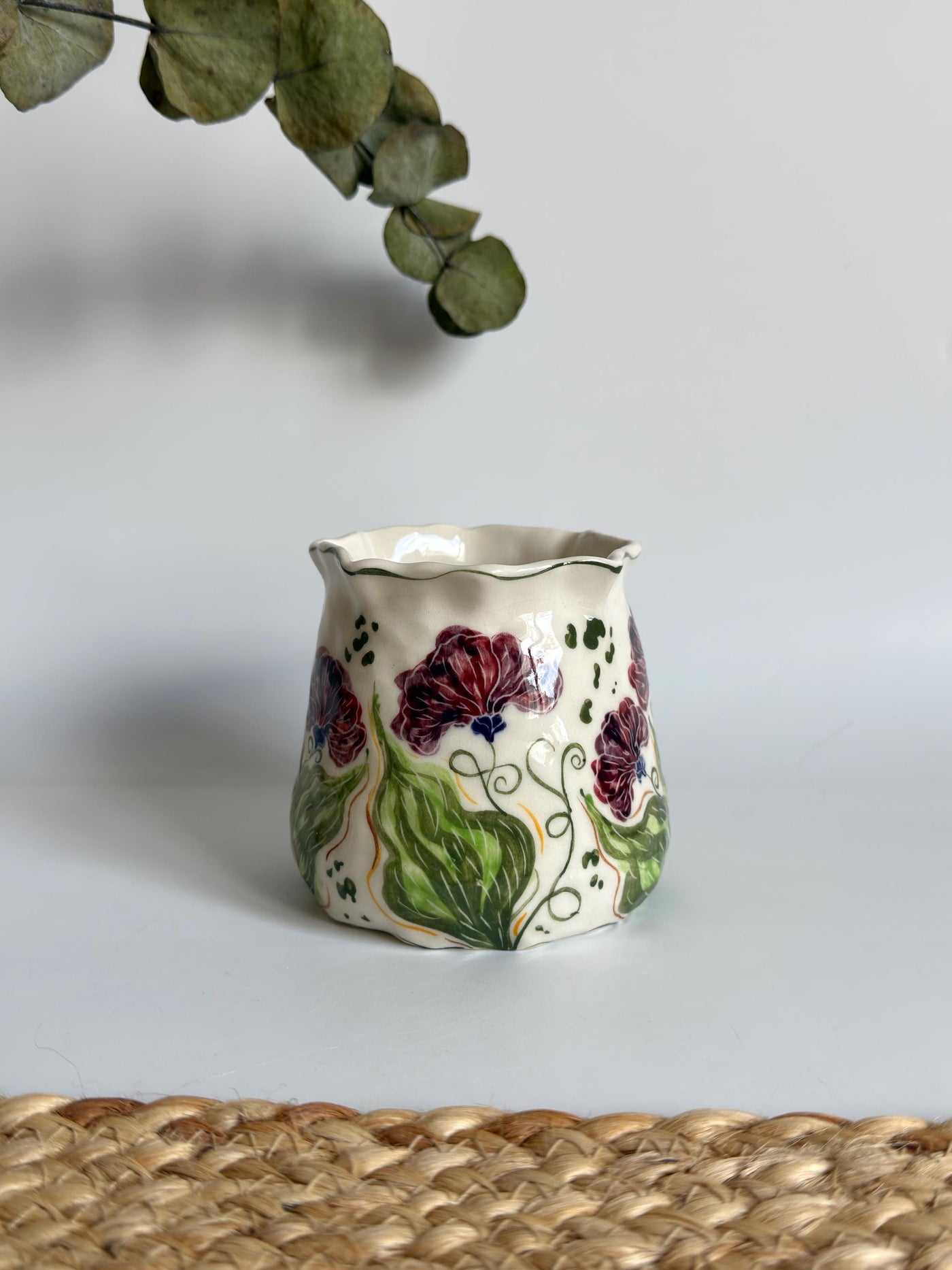 Purple Wildflowers Coffee Cup