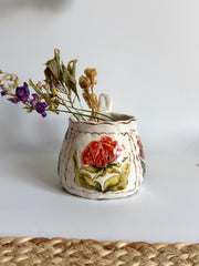 Pink, Orange Dreamy Flowers Mug