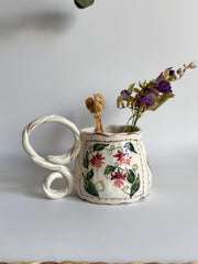 Braided Handle Unique Mug