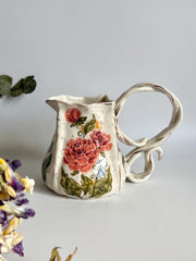 Pink Floral Pitcher