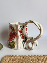 Pink Floral Pitcher