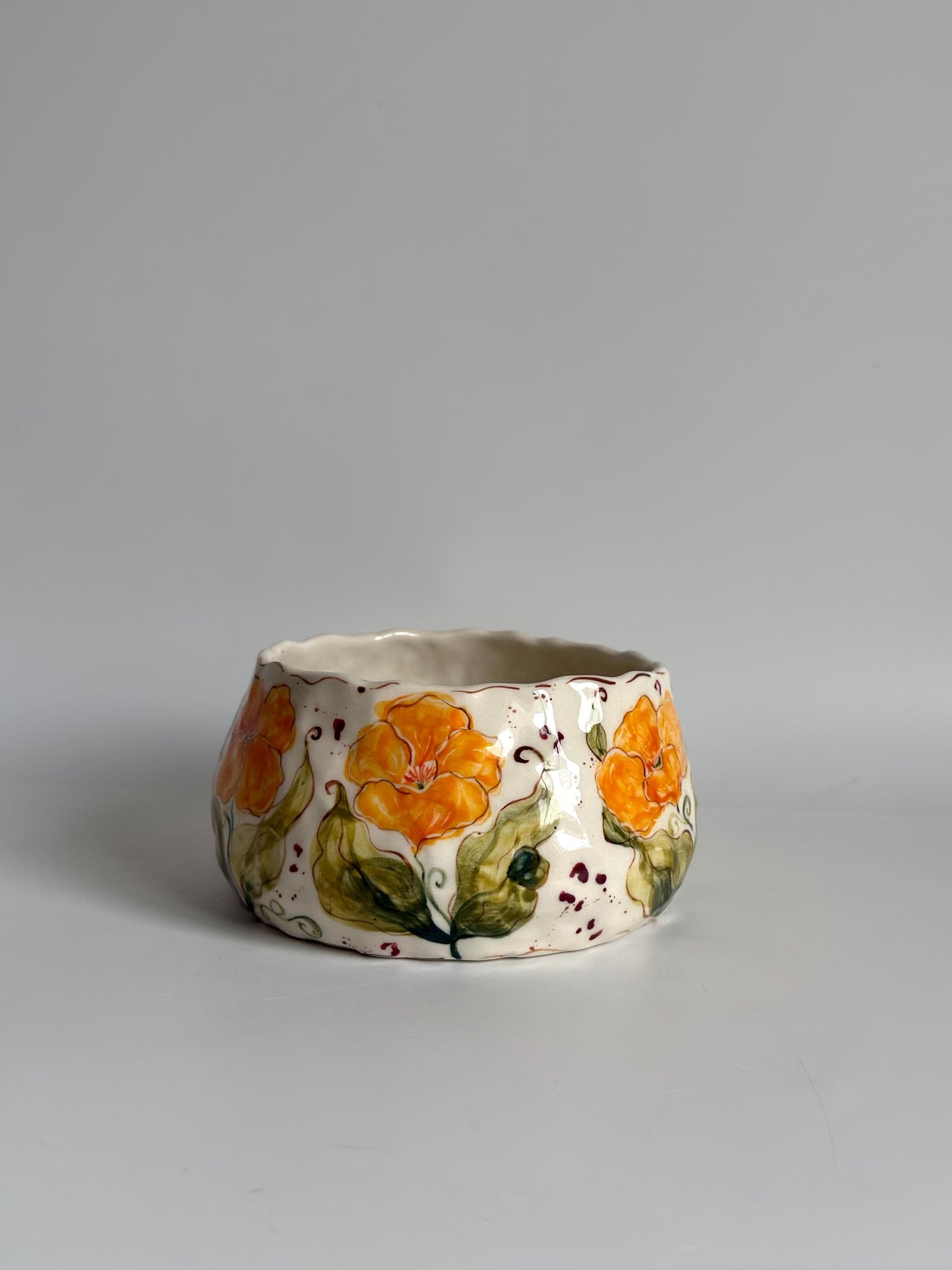 Bowl with California Poppy