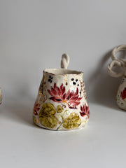 Butterfly and Dragonfly Lotus Floral Mug
