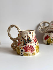 Water Lily, Butterfly and Dragonfly Mug