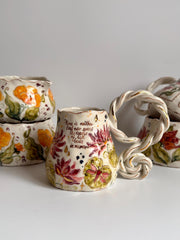 Water Lily, Butterfly and Dragonfly Mug