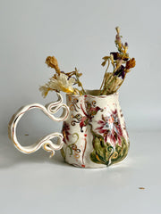 Blue Cremon Flowers Mug