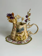 Never Let Your Roots Dry Artistic Cremon Flowers Mug