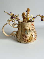 Never Let Your Roots Dry Artistic Cremon Flowers Mug
