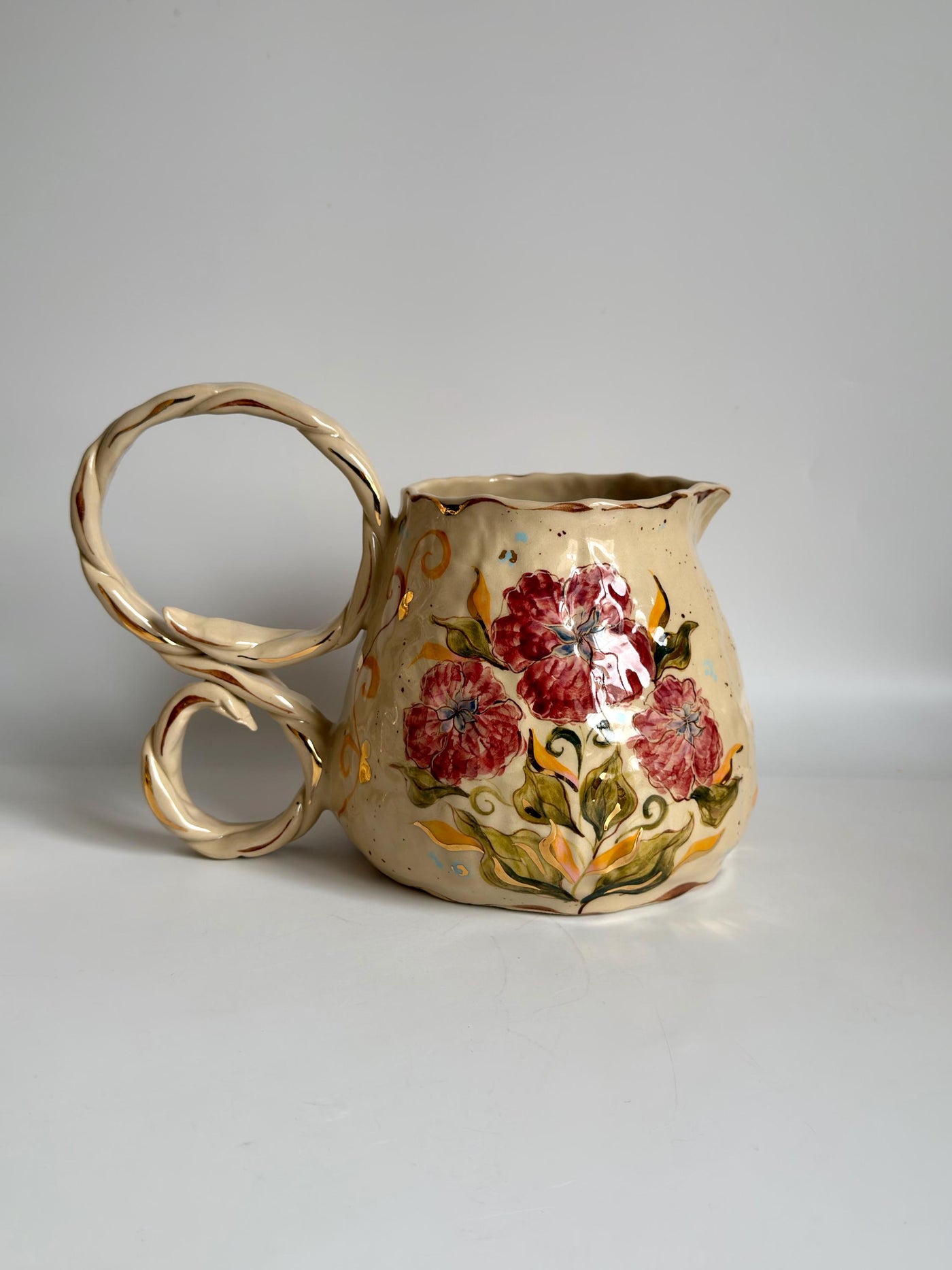 Pitcher with Gold Detailed
