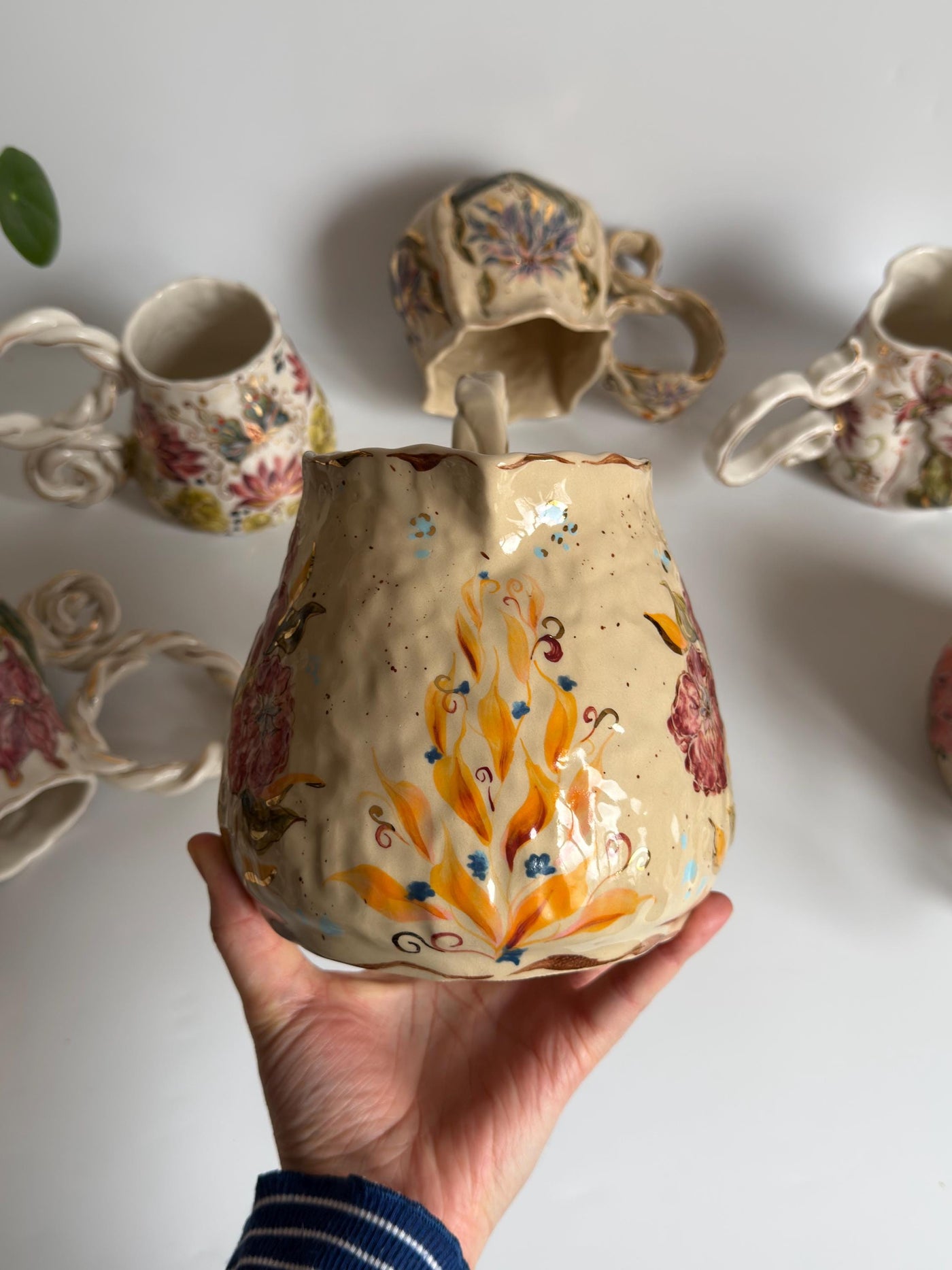 Pitcher with Gold Detailed