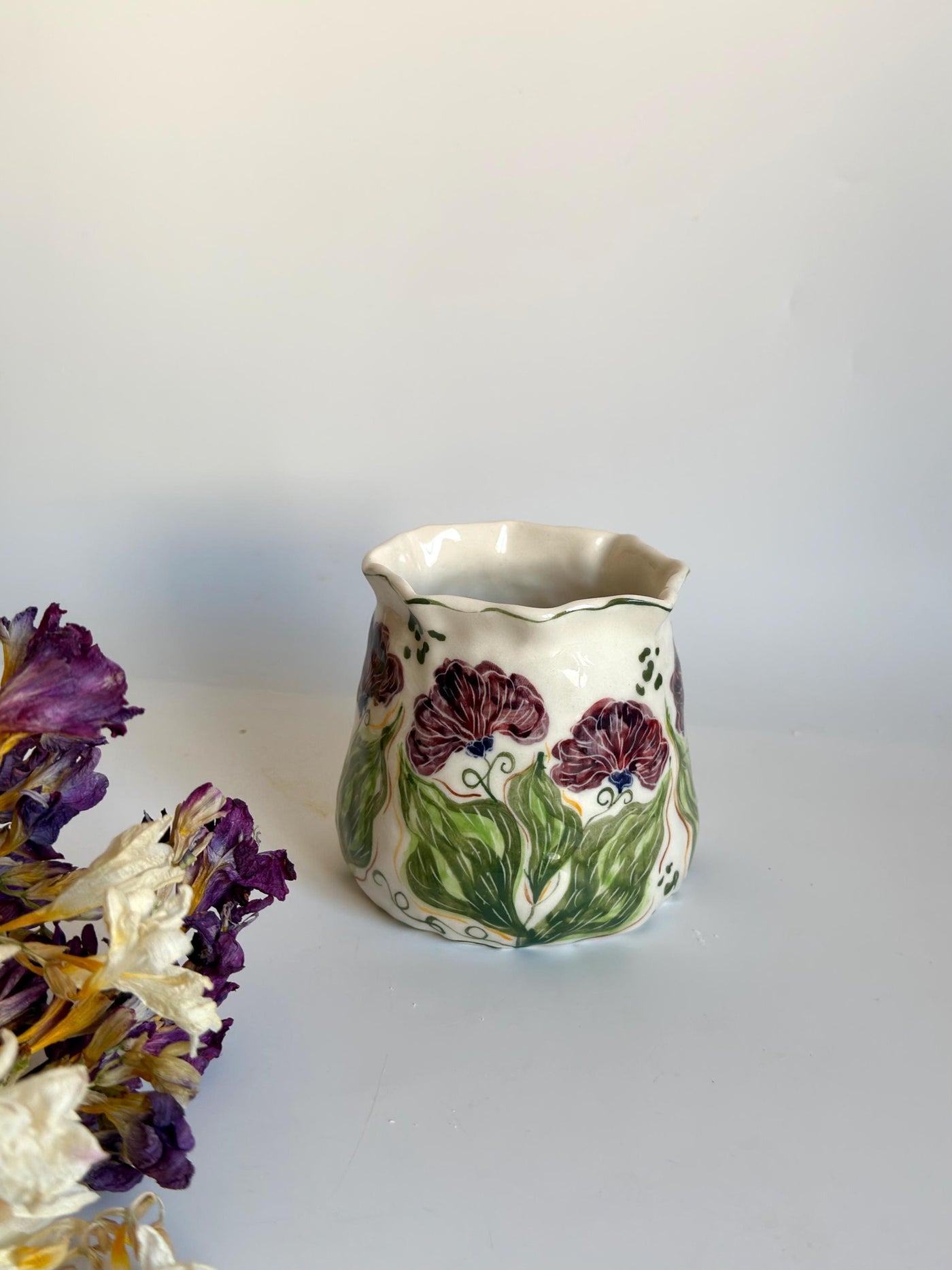 Purple Wildflowers Coffee Cup