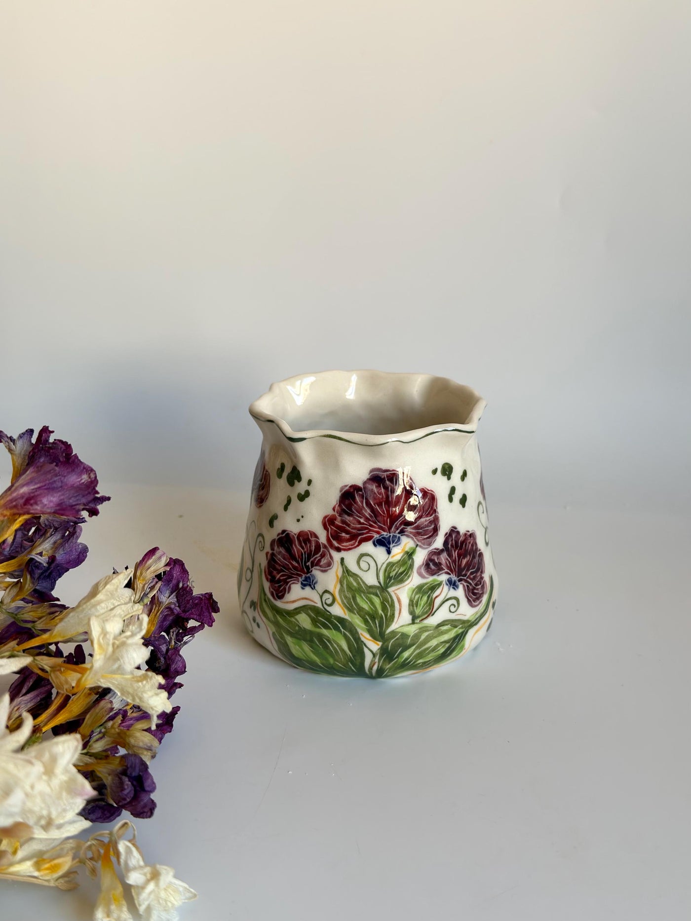 Purple Wildflowers Coffee Cup