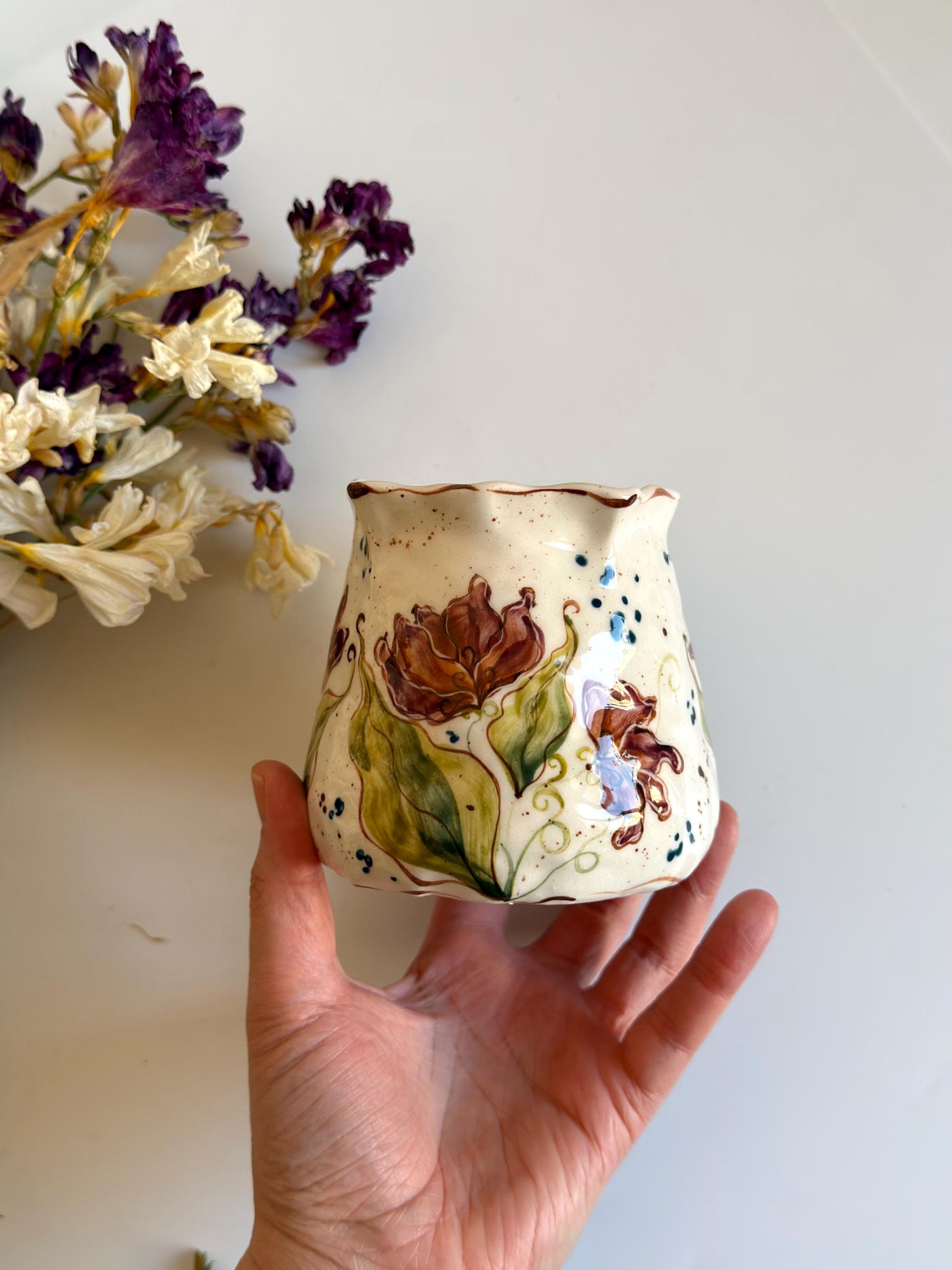 Artistic Tulips Cup