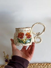 Braided Handle Unique Mug