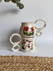 Braided Handle Unique Mug