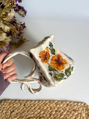 Pink Floral Pitcher