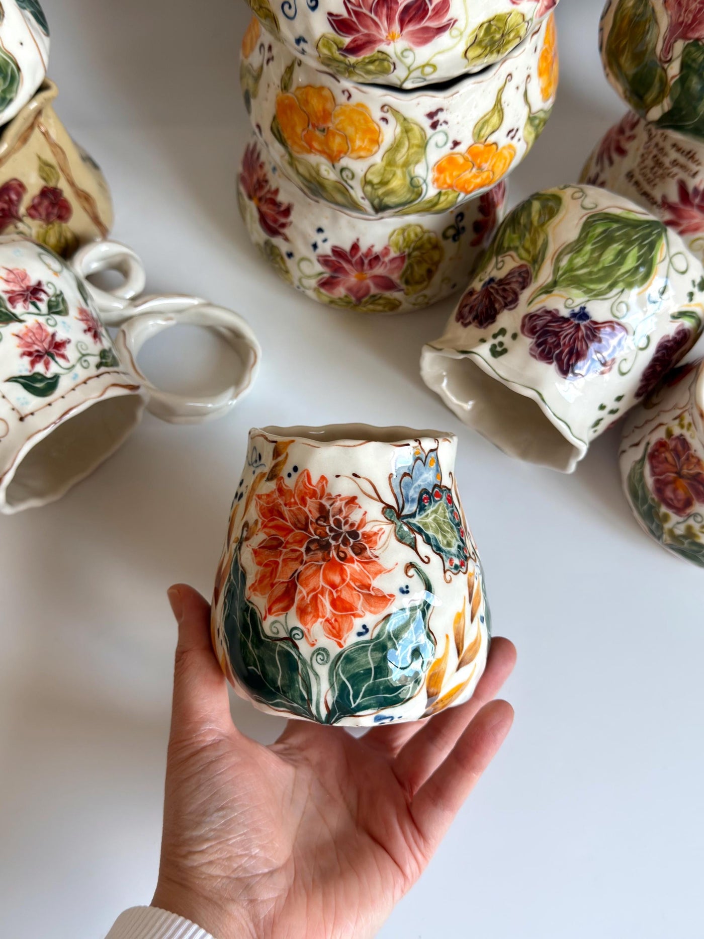 Dahlia Flowers Cup