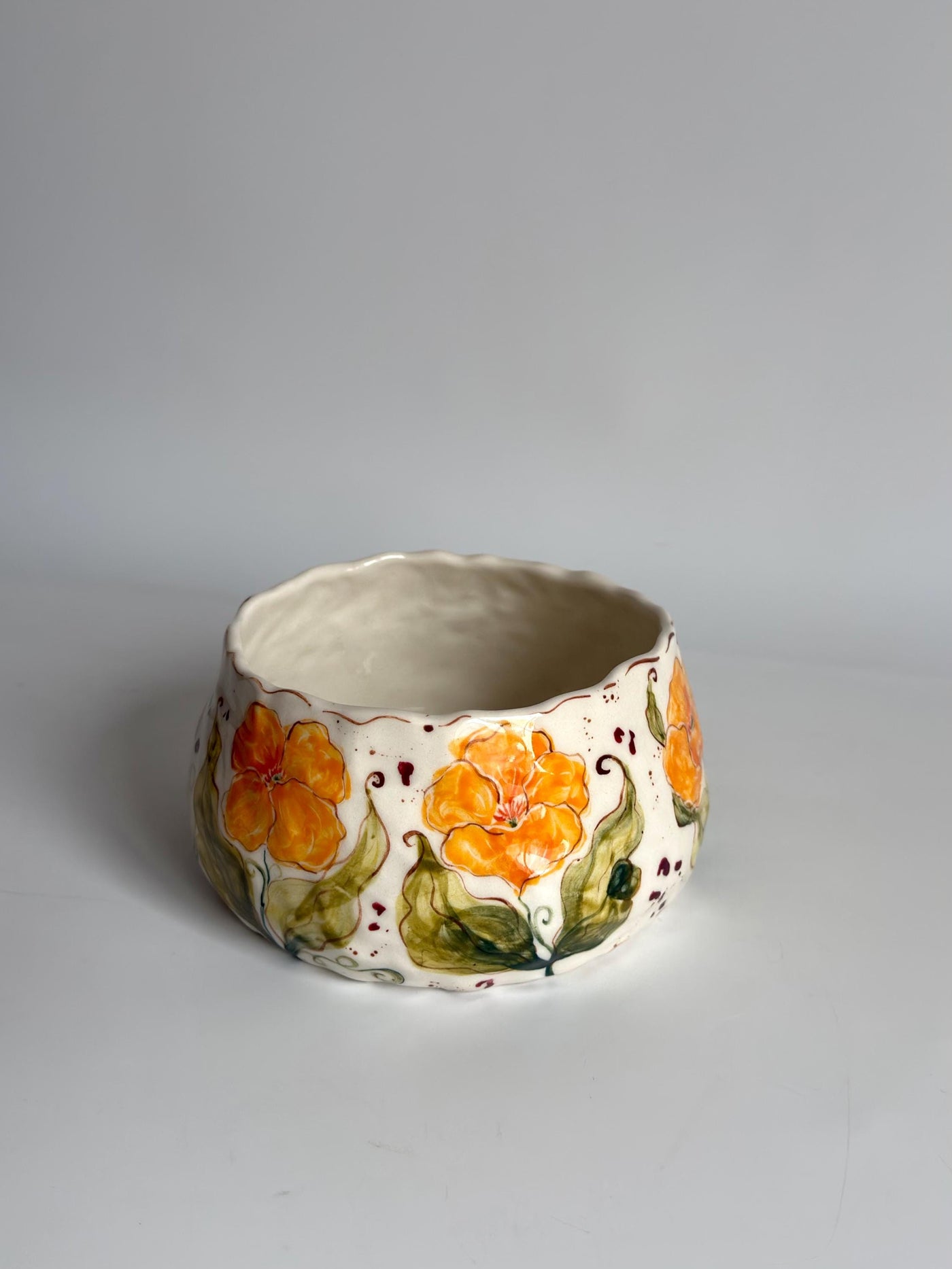 Bowl with California Poppy