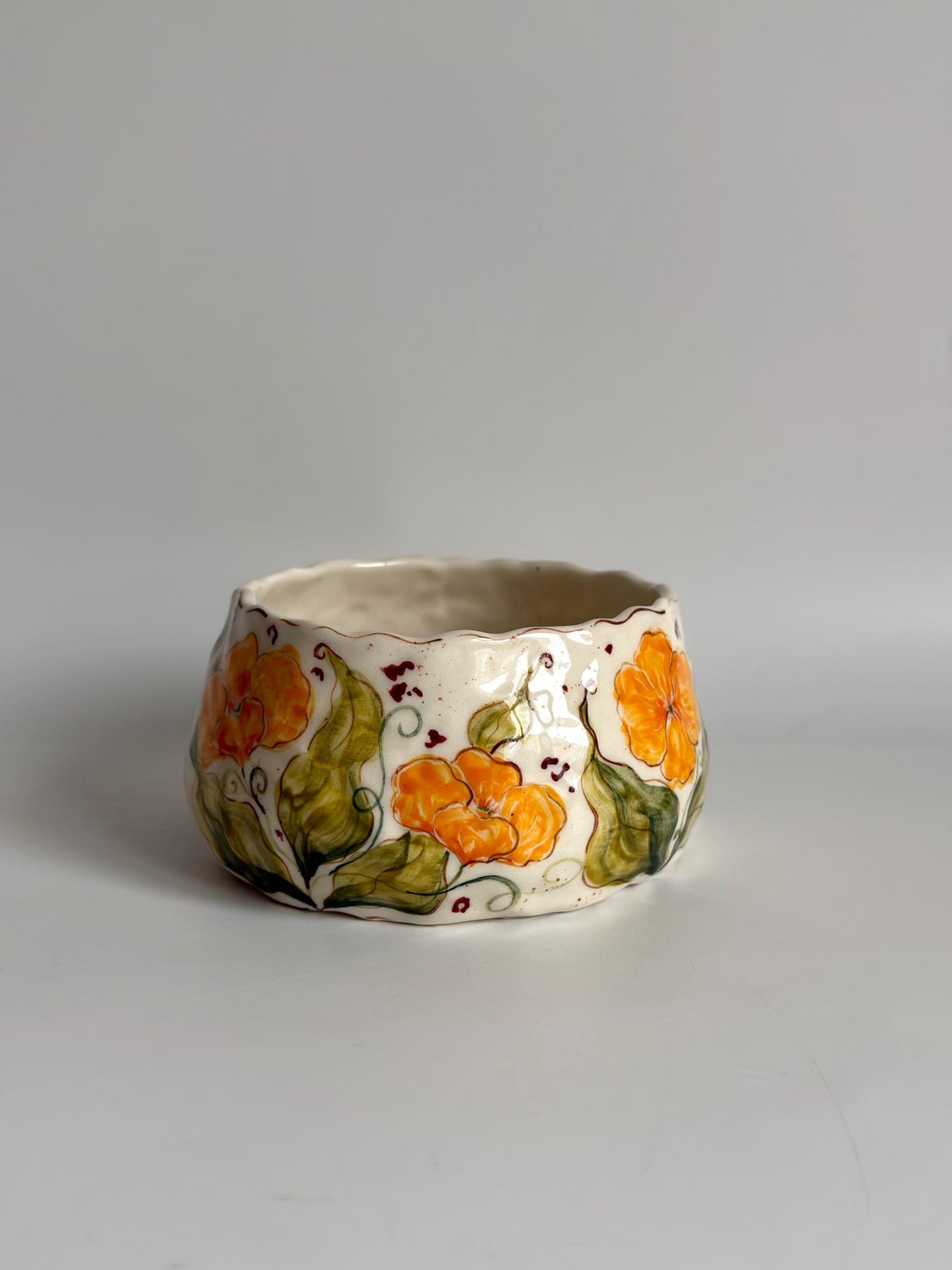 Bowl with California Poppy