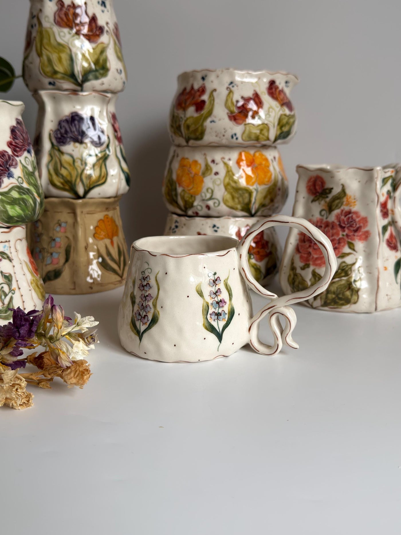 Lilly Of The Valley Flower Mug