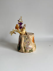 Spring Flowers Dragonfly Travel Mug