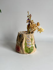 Spring Flowers Dragonfly Travel Mug