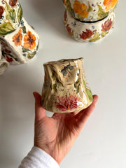Spring Flowers Dragonfly Travel Mug