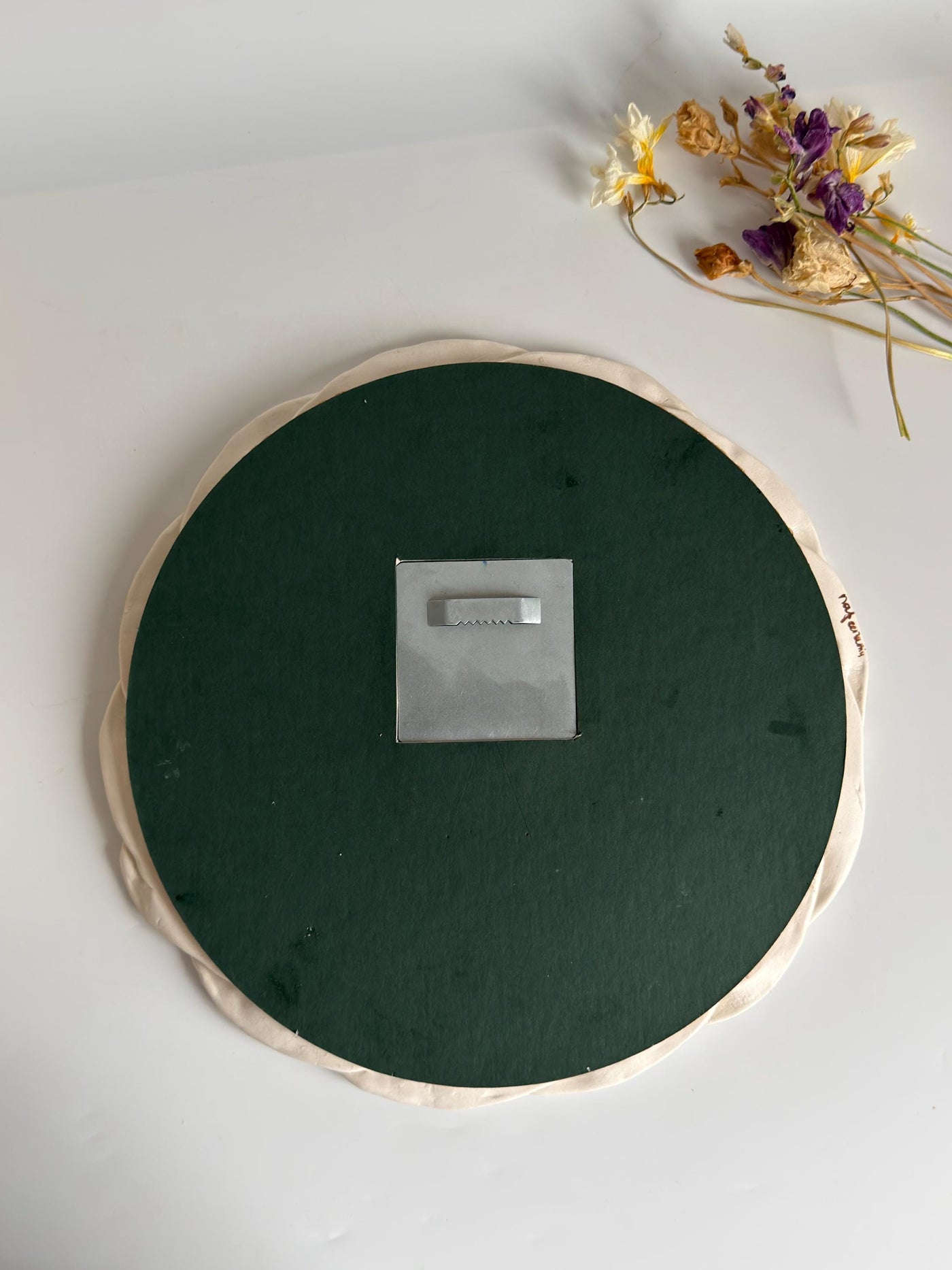 Floral Braided Frame Mirror,